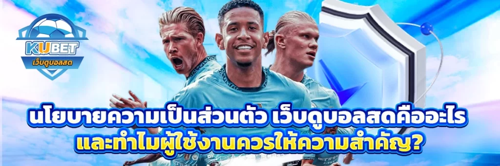 นโยบายความเป็นส่วนตัว เว็บดูบอลสด